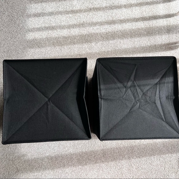 2 Matching Fabric Cube Storage Bins - Picture 3 of 8